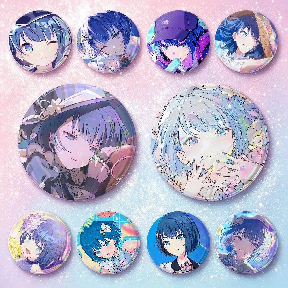 P-Project SEKAI Anime Game Kiritani Haruka Badges Button Round Creative Pin Brooch Badge Bag Decor Accessories Fans Friends Gift