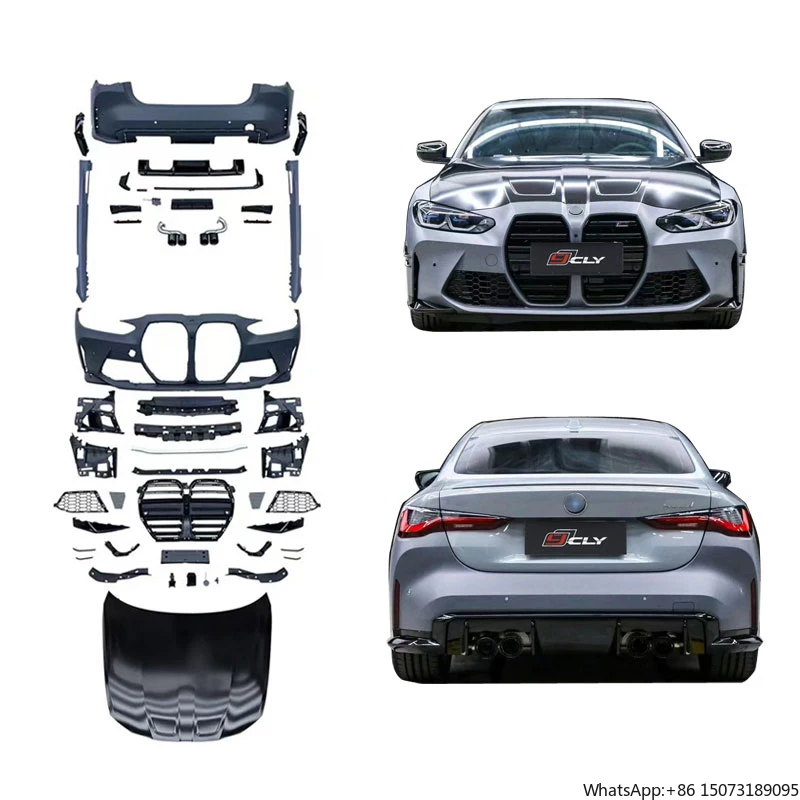 

CLY Car Bumper for 4-series G22 G23 G26 Upgrade M4 Body Kit Front Bumper Grille Side Skirt Rear Bumper Hood