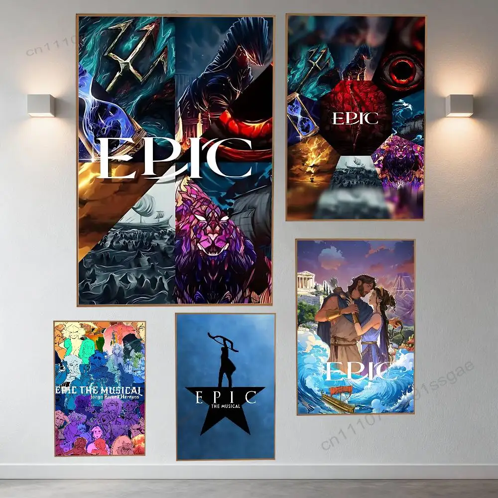 E-Epic The Musical new Poster Retro Paper Sticker DIY Room Bar Cafe Aesthetic Art Wall Painting