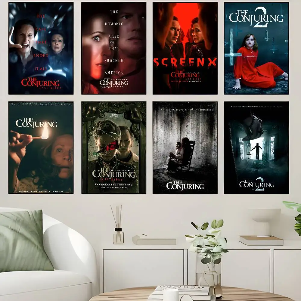 The Conjuring Series, klassisches Anime-Poster, wasserfester Papieraufkleber, Kaffeehaus, Bar, Zimmer, Wanddekoration