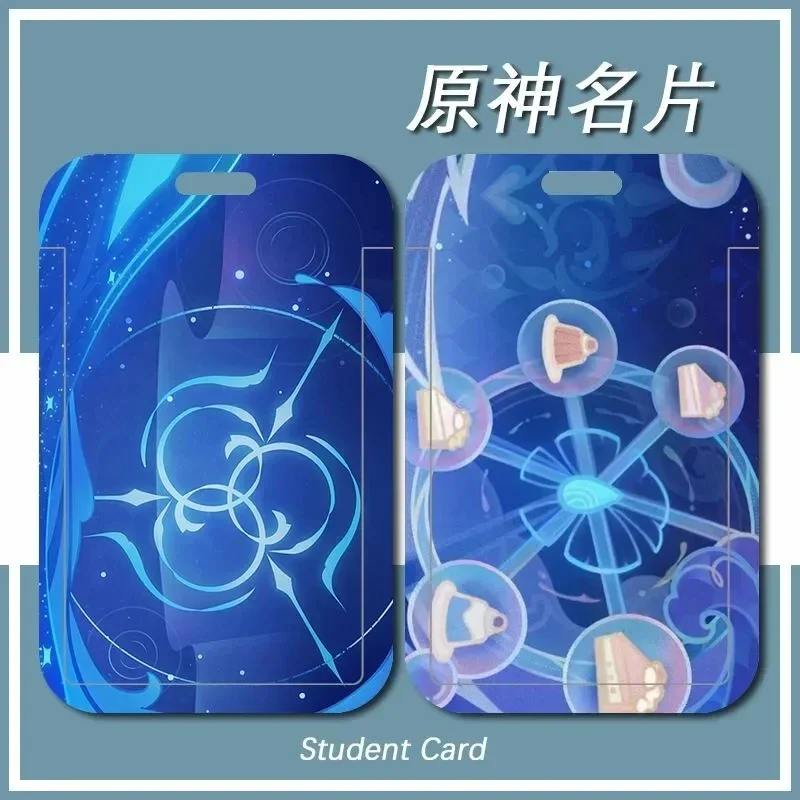 Hot Game Impact Xianyun Gaming 54 Roles Abstract Painting Retractable Credit Card Holders Bank ID Holders Bus Card Cover Case