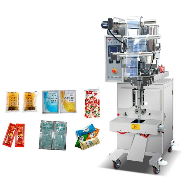 Automatic Paste Semi Fluid Filling Machine Hot Pot Bottom Material Sesame Peanut Butter Tomato Packaging Machine