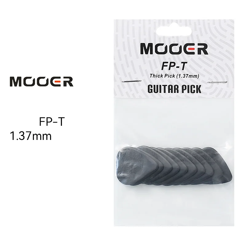 MOOER 10 stks/set Plectrums 0.7mm/1.37mm Anti Slip Gitaar Paddle Elektrische Gitaar Snelheid Strummen Onderdelen & Accessoires