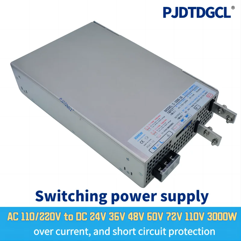 

0-24V 30V 36V 45V 48V 60V 72V 100V Adjustable 3000W (PFC) Switching Power Supply For Led 2000W 110V/220V Ac To Dc Smps