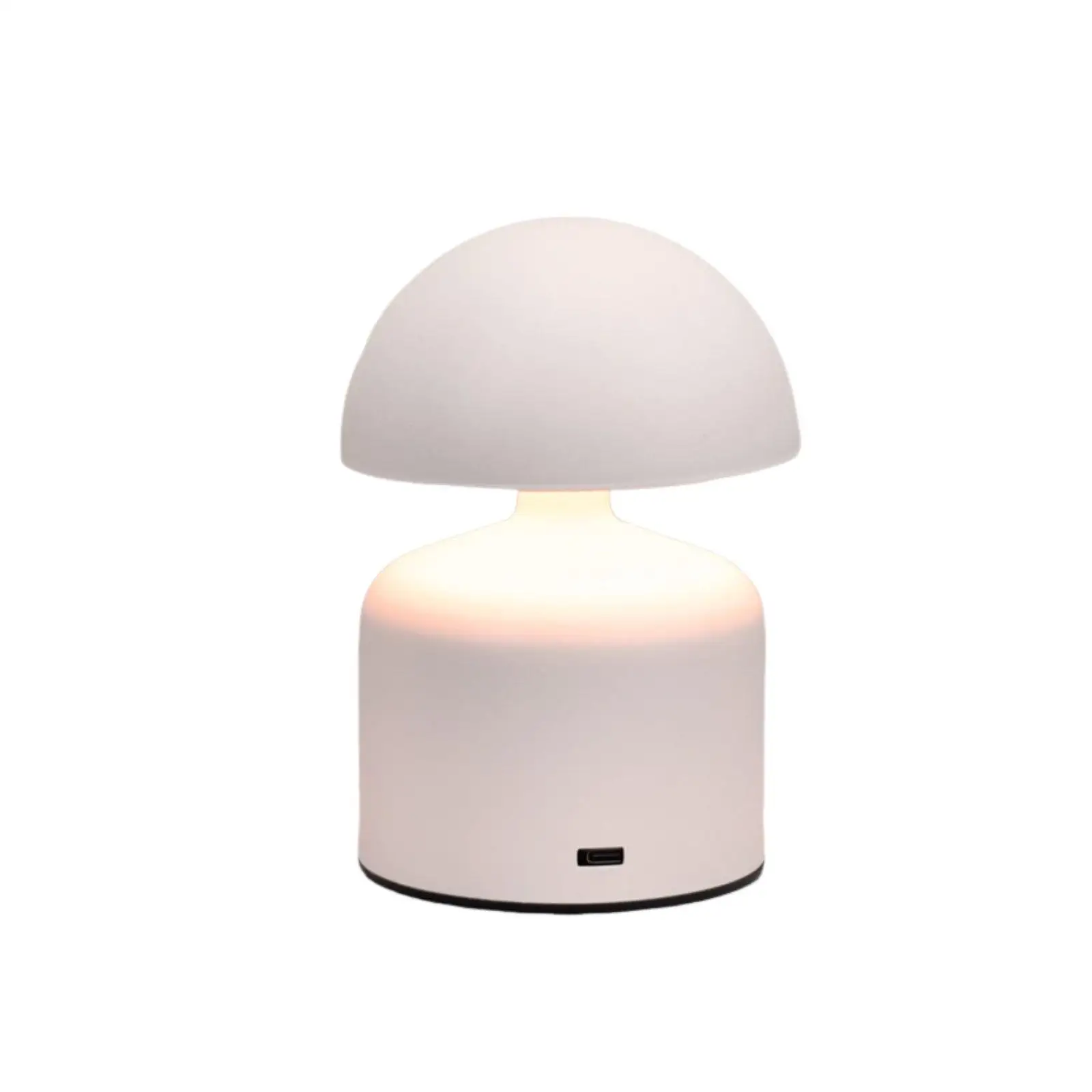 LED Table Lamp, Mushroom Design, Rechargeable, Touch Dimming, Ambient Night