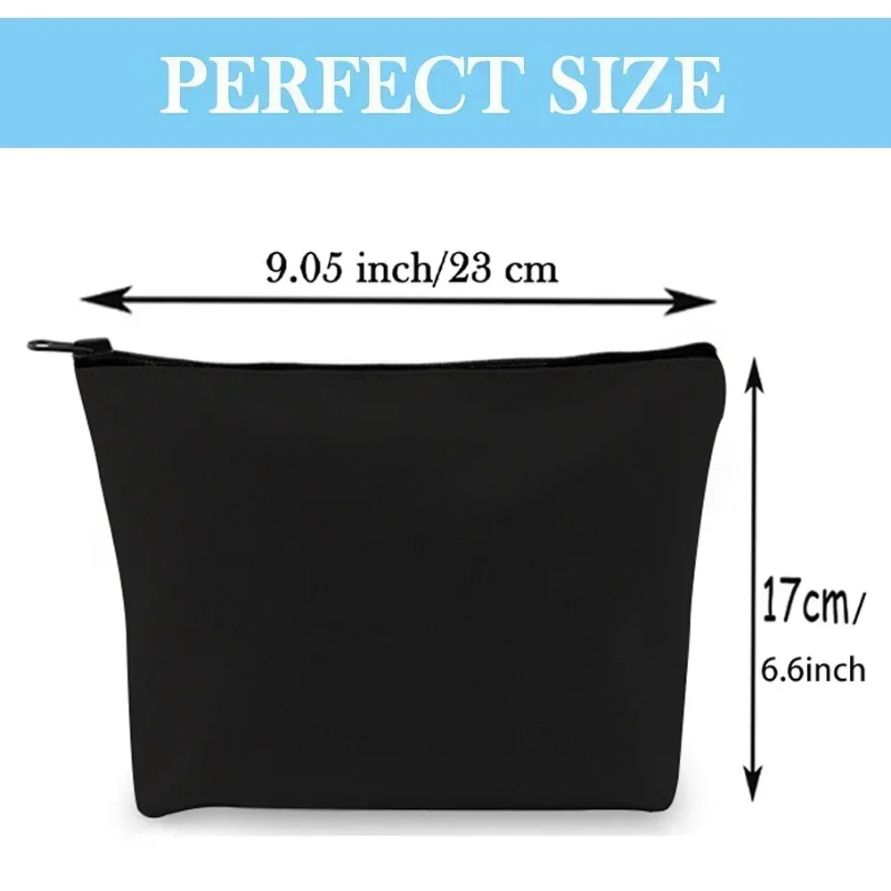 Makeup Bag Portable Makeup Bag Convenient Travel Makeup Bag Canvas Handbag Text Series Jewelry Organizer 2024 New