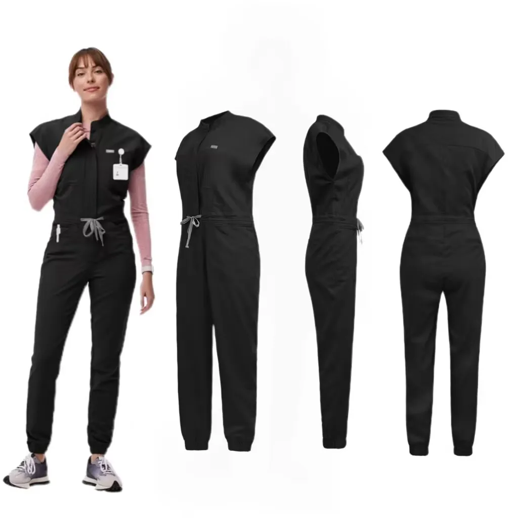 

Комбинезон с застежкой для женщин. Эластичные скрабы. Женский набор скрабов для бега в обычных скрабах для бега.