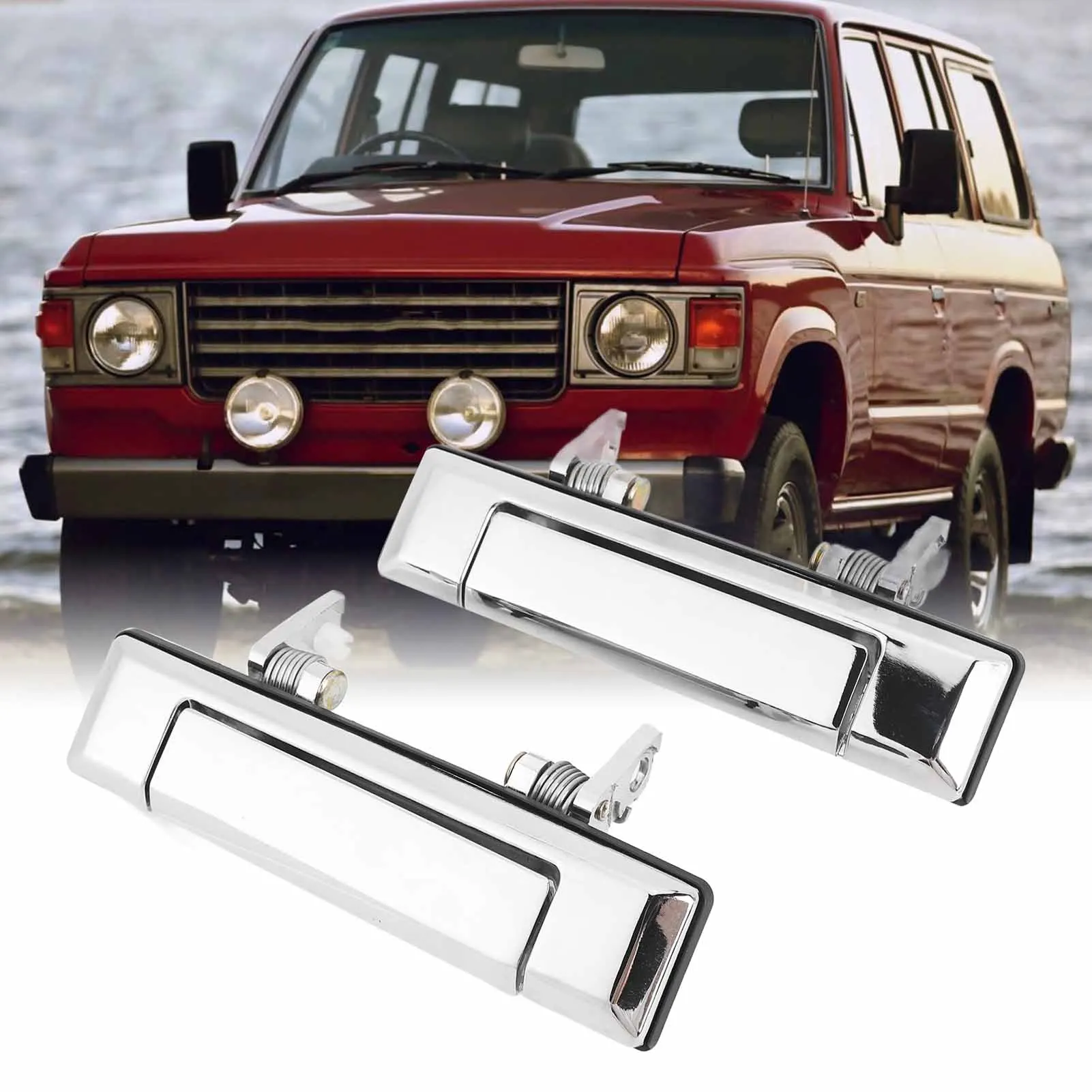 1 Pair Exterior Door Handle 69210-90A00 Smoother Operating Enhanced Grip Outside Door Handle for Fj60 1980 to 1990 69210-90A00