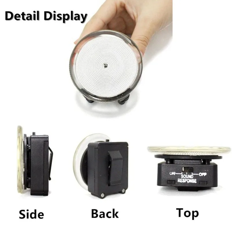2.5-Inch voice-activated lightning disc, ion disc, auxiliary lamps, cool ornaments, night running lights, carry