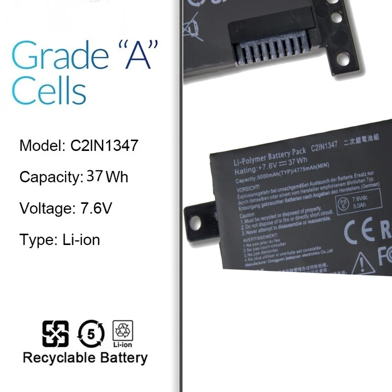 C21N1347 7.6V Laptop Battery for ASUS A555L X554L X555L F555A F555U W519L K555L R556L R557L F555L Y583L VM510L VM590L Bateria