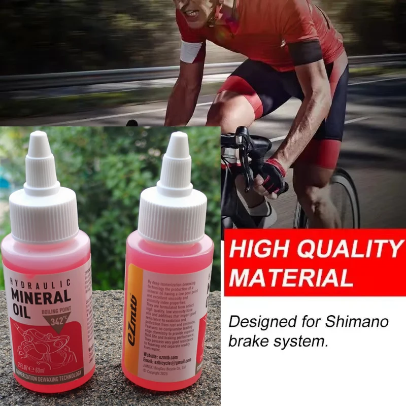 60ml High Performing Bicycle Brake Mineral Oil Cycling MTB Mountain Bike Oil Lubricant Bike Hydraulic Rim Disc Brake Oil Fluid