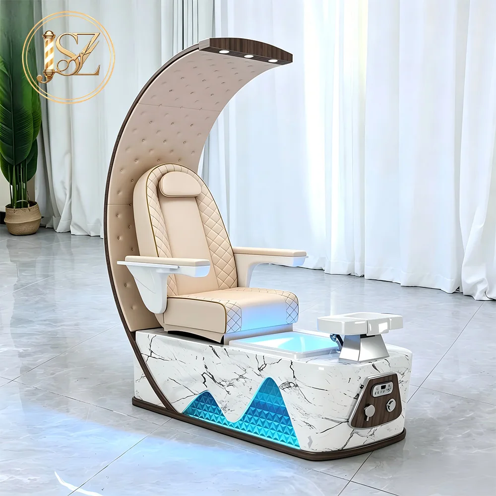 Luxury High Back Poltrona Pedicure Chair Relax Foot Massage Chair Beauty Salon Foot Care Furniture