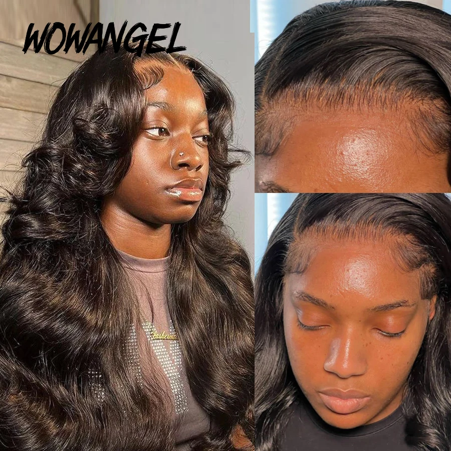 Wow Angel 7x7 HD Lace Closure Perücken 34 Zoll Body Wave Perücken Remy Haar 6x6 HD Lace Closure Echthaarperücken Vorgezupfte Kleberlose Perücken – Detail 5