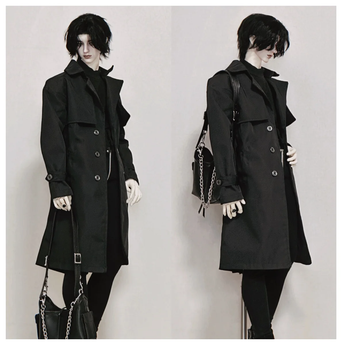 

Одежда для больших кукол BJD, длинный двубортный плащ, куртка, ветровка для дяди, тело ID75, экшн-фигурка