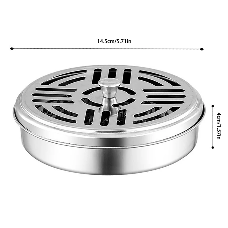 Mosquito Coil Tray Portable Holder Hotel Insect Repellent Rack with Cover Summer Anti-mosquito Home Camping Outdoor Supply