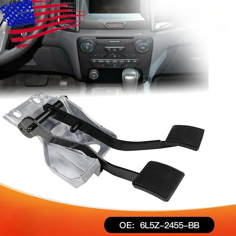 Clutch Brake Pedal Assembly Compatible with Ford, Part Number 6L5Z2455BB F57A2450BB F87Z2455BA, Automotive Foot Control Assembly