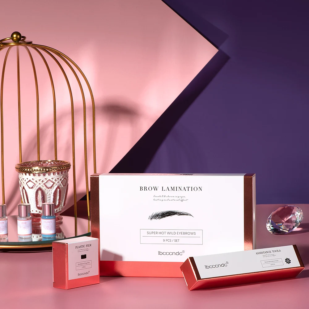 Kit di laminazione per sopracciglia per sollevamento sopracciglia Trucco per occhi a lunga durata Laminazione professionale per sopracciglia Trucco per occhi permanente per sollevamento ciglia