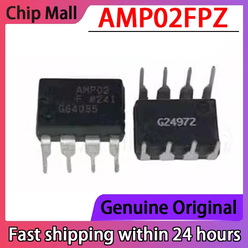 1PCS New Original AMP02FPZ AMP02F PDIP8 High-precision Single Channel Instrument Amplifier in Stock