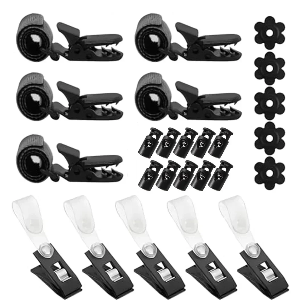 25Pcs Heavy-Duty Windproof Clips For Garden Flags & Banners - All-Season Kit Fabric Clamps Shade Cloth Clips Accessories Grommet