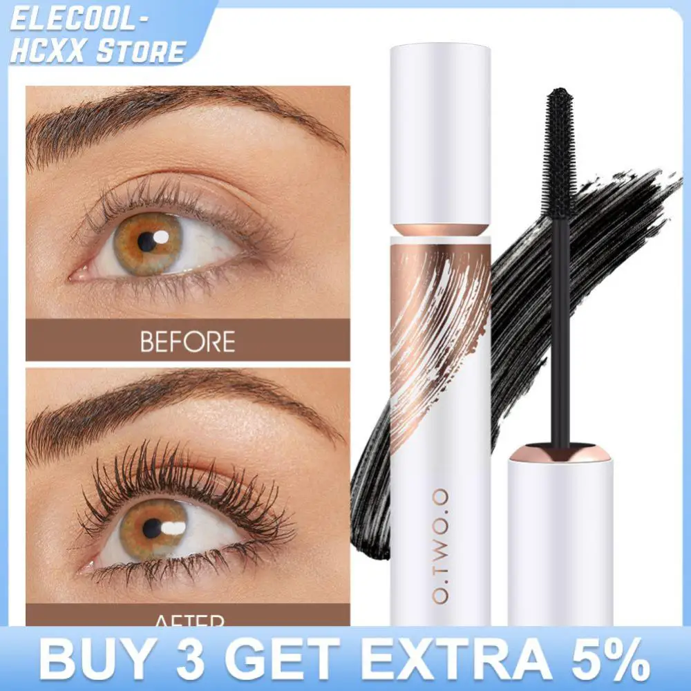 O.TWO.O Waterproof Mascara Lengthens Eyelashes Extension Black 3D Silk Fiber Mascara Extra Volume Female Mascara Eye Makeup