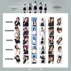 Korean Girl Group's New Album Unforgettable Collection of Small Cards SAKURA KIM CHAEWON KAZUHA Peripheral Small Cards