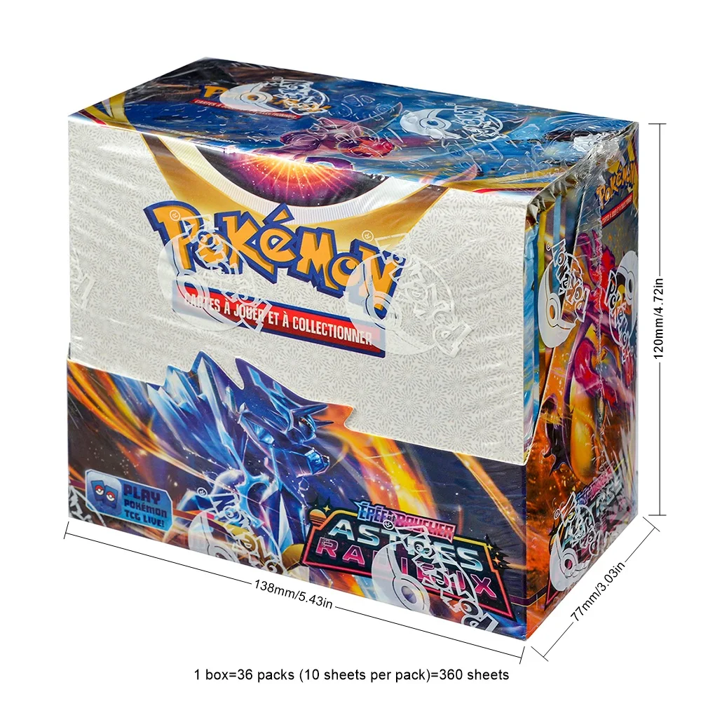 360Pcs French Pokémon TCG: EPEE BOUCLIER ASTRES RADIEUX Booster Box Pokemon Cards 36 Pack Box
