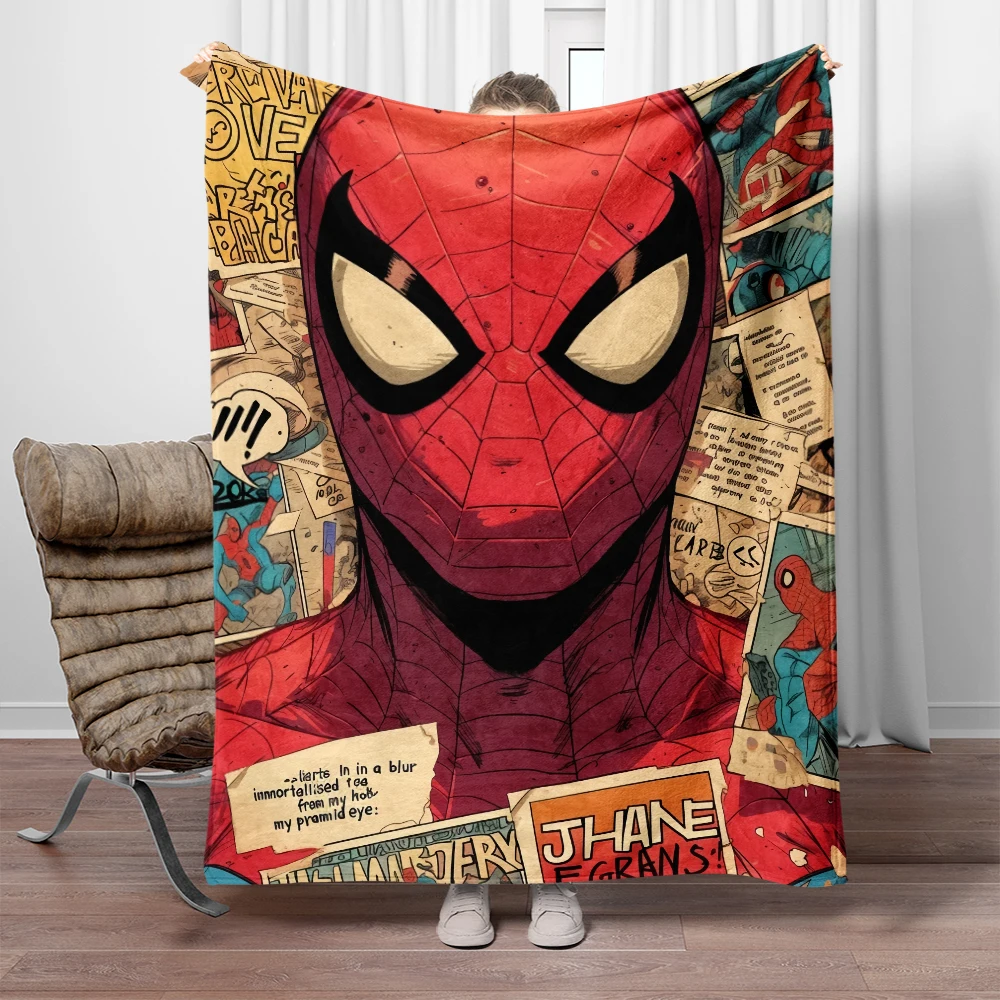 Spider-Man Super Hero Blanket.Seasonal Blankets.Used for Sofas,beds,living Rooms,travel Picnics,blankets,gifts,thin Blankets