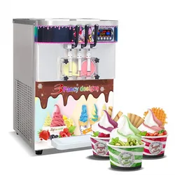 Express To worldwide 3 Flavors Burst Commercial Soft Serve Multi yogurt Ice Cream Making Machine