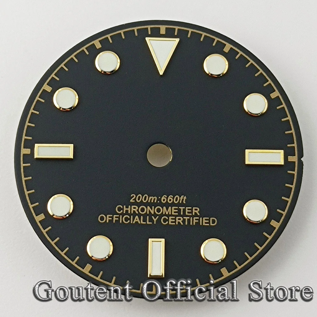 Goutent 29mm White Blue Green Black Gray Watch Dial Fit NH35 NH36 ETA2824 2836 PT5000 DG2813 3804 Miyota 8205 8215 821A Movement