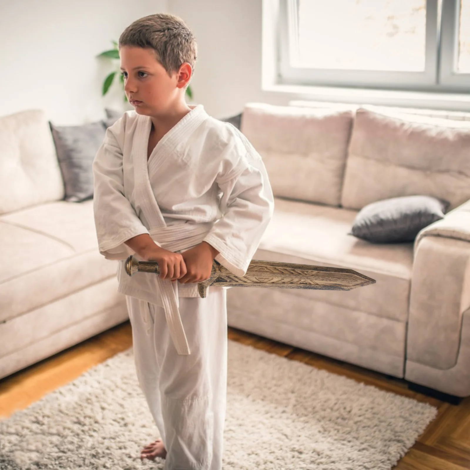 Épée réaliste accessoire large semblant jouer accessoire de déguisement jeu interactif Cosplay épée romaine accessoire Cosplay accessoires