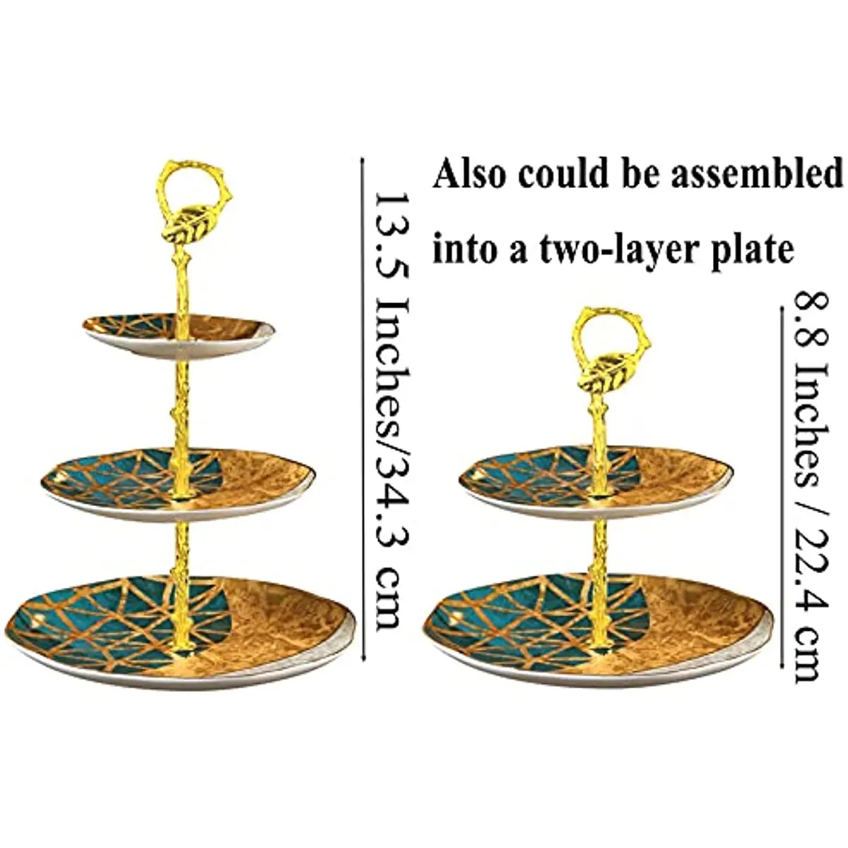 New Metal Stand DIY Three-Layer Fruit Plate Frame Stand Snack Stand for Resin Mold Art Supplies