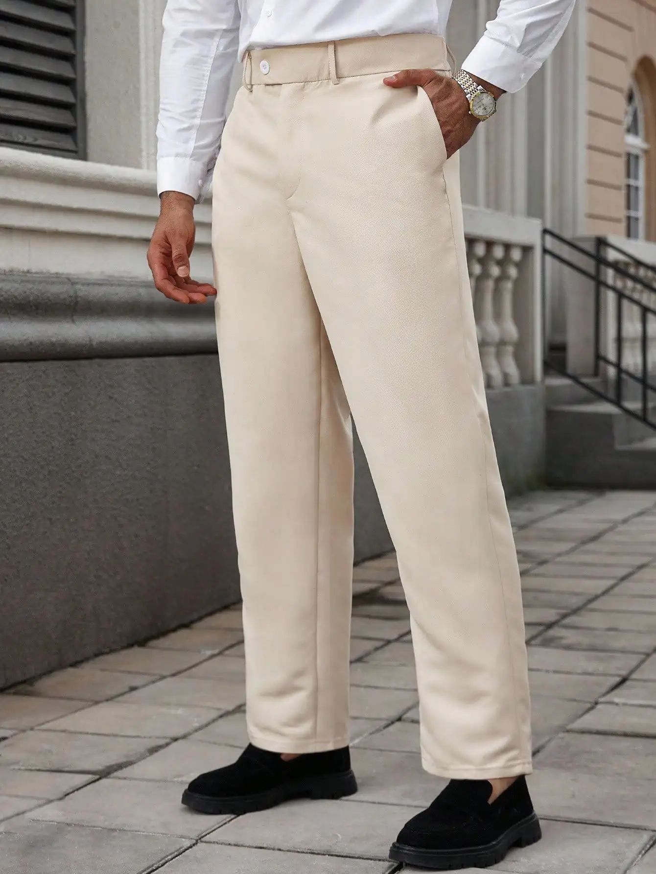 

plus Size Men's Casual Trousers Trendy Business Fashion Loose Fit Comfortable Pants for Men