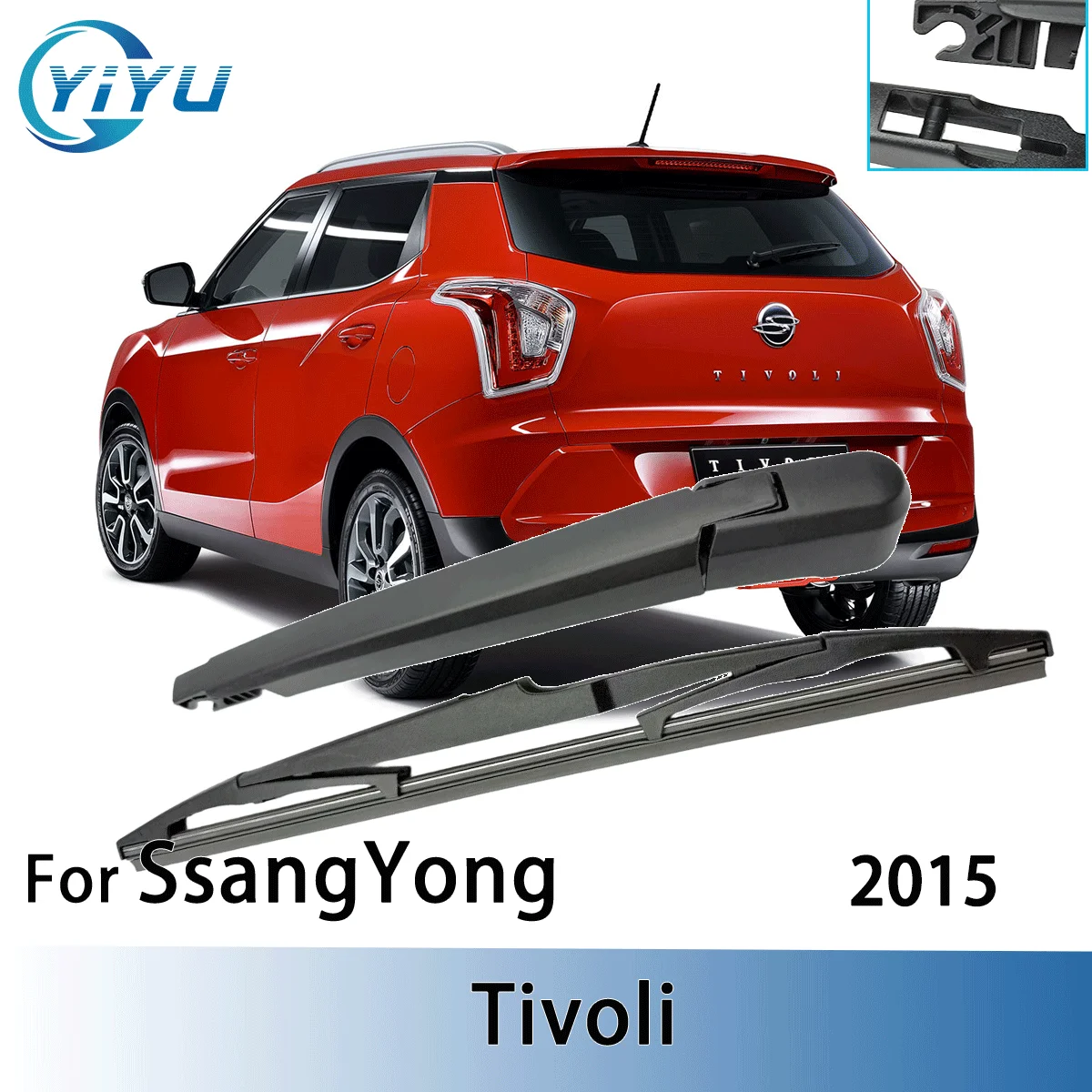 1/2 Stück Heckscheibenwischerblatt Wischerarm-Set für SsangYong Tivoli 2015, Windschutzscheibenwischer, Bürsten