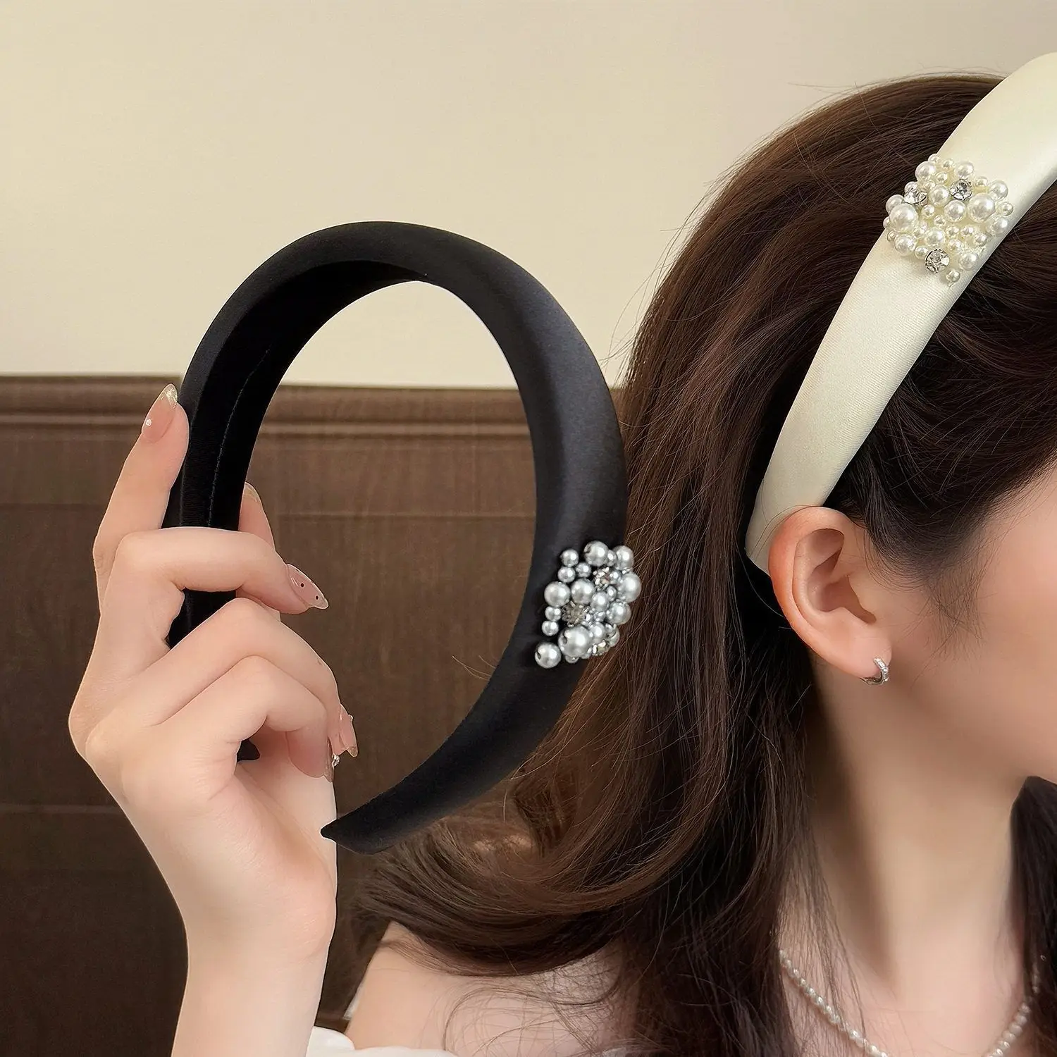 Rhinestone Pearl Sa… - image