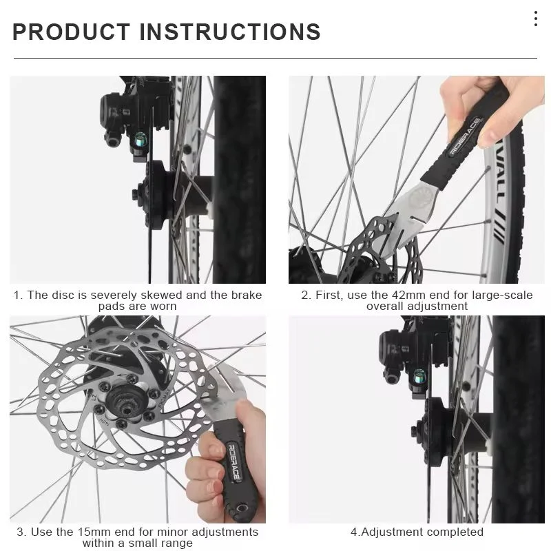 Bike Disc Brake Correction Wrench For Road Bicycle Adjustment Repair Tool MTB Bike Brake Rotor Alignment Truing Tool image 5