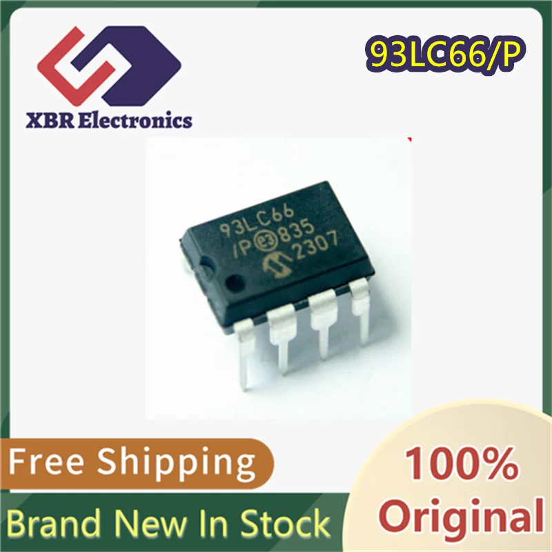 (5/50 Pieces) 93LC66/P 93LC66 PDIP-8 Memory Brand New Genuine Product In Stock for Fast Shipping