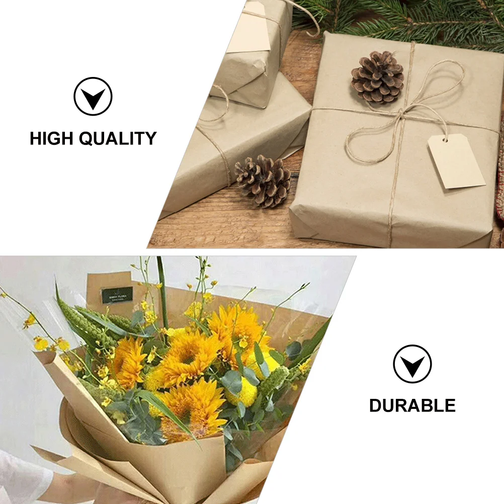 1 Roll Premium Kraft Paper Smooth Surface Gift Wrapping Material For Diy Craft Bouquet Decor Flower Packing Protector