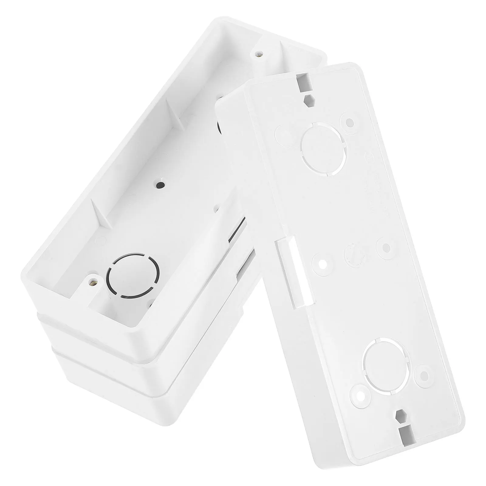 

4pcs Installation Junction Box Electric Outlet Boxes Surface Mount PVC Material Waterproof Wall Socket Switch Compatible