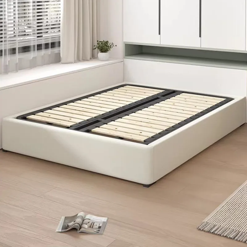

Floor Frame Bed Wooden Modern Full Double Japanese Space Saving Bed Storage Design Letto Matrimoniale Lounge Suite Furniture