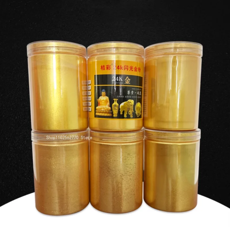24K Merck Gold Powder Temple/Architecture/Home Decoration/Crafts Statues /word Art/ Calligraphy 999 Super Flash Golden Powder