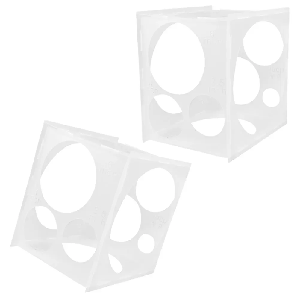 

2pcs Device Holes Party Tool Supplies Wedding Household Balloon Measure Box Decorations Portable Balloon Cube Box