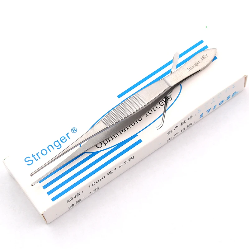 คีมจักษุสแตนเลส, เครื่องมือและเครื่องมือผ่าตัดเปลือกตาสองชั้น, คีมไขมันพร้อมตะขอ, คีมขนาดเล็ก