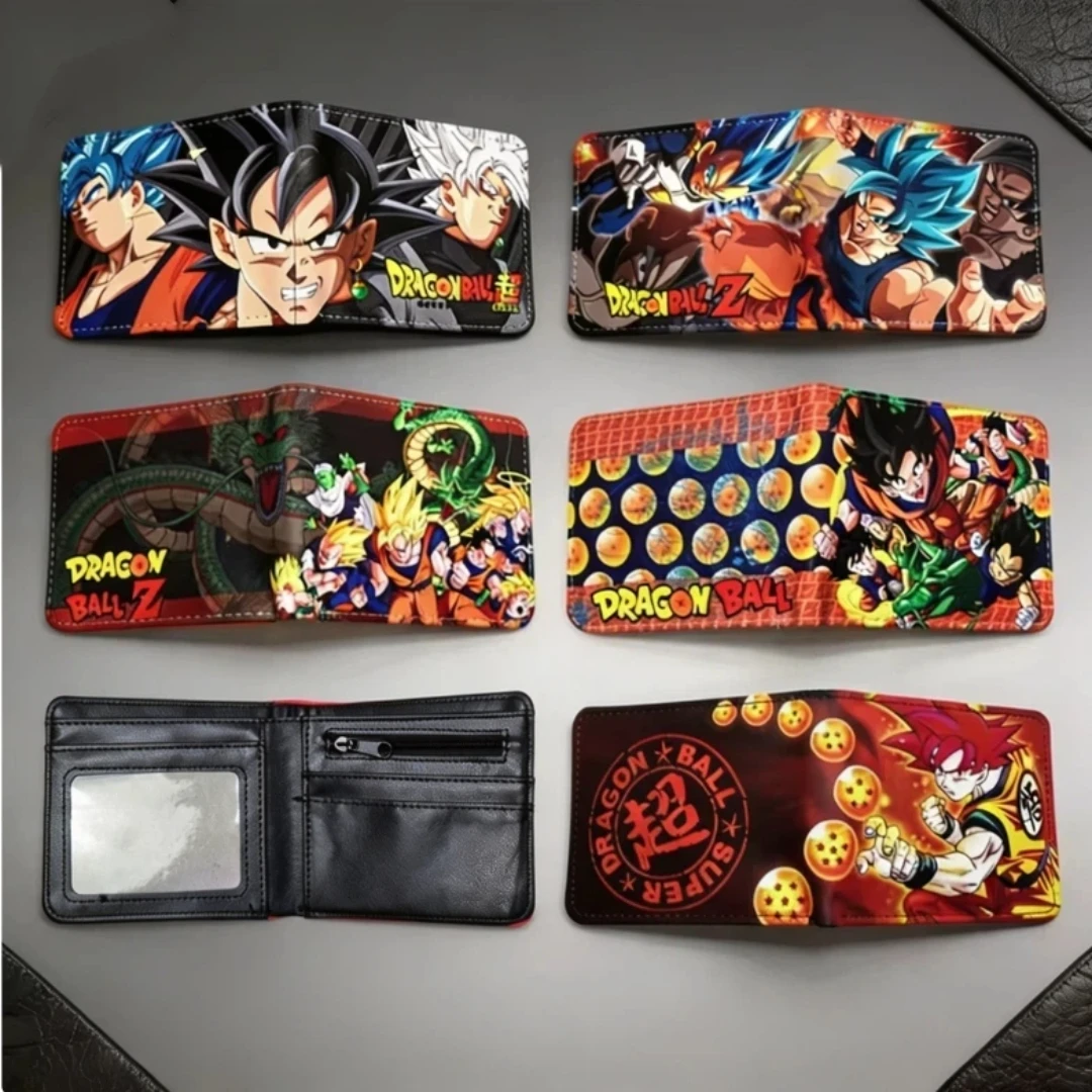 Dragon Ball Son Goku Multifunktionale Kartenbörse Cartoon PU-Geldbörse Persönlichkeit Kreativität Einfach Faltbar Münzbörse Jungen Geburtstagsgeschenk