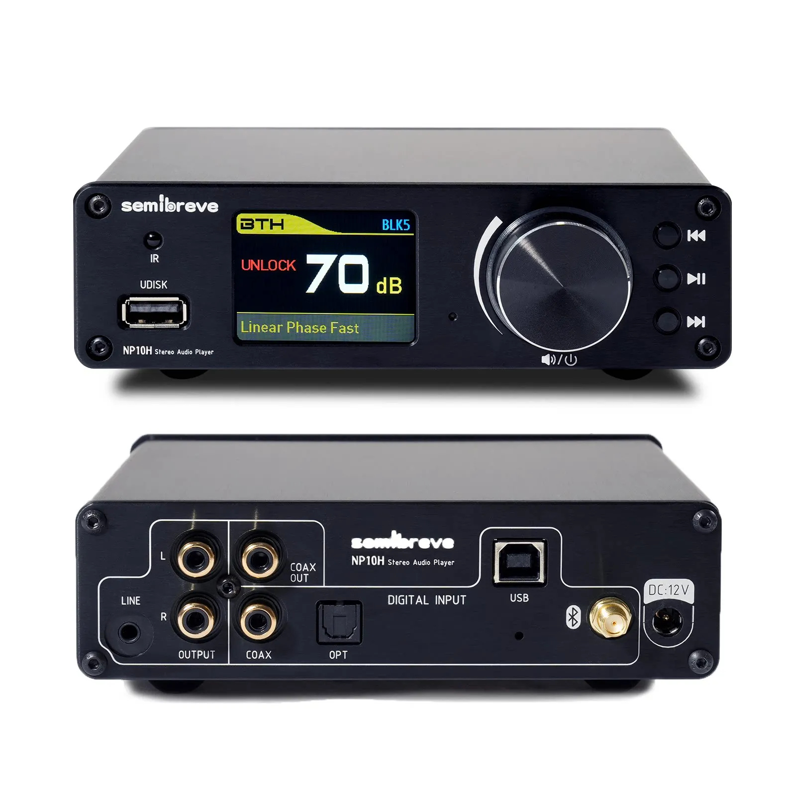 New semibreve NP10H lossless playback decoding headset all-in-one machine, dual and ES9038Q2M full format