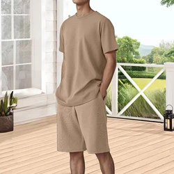 Top Pants Sets Kpop Short Quarter Sleeve Tracksuit Korean Style T Shirt Man Summer Sports Suits Aesthetic Cool Xl Men's Clothing