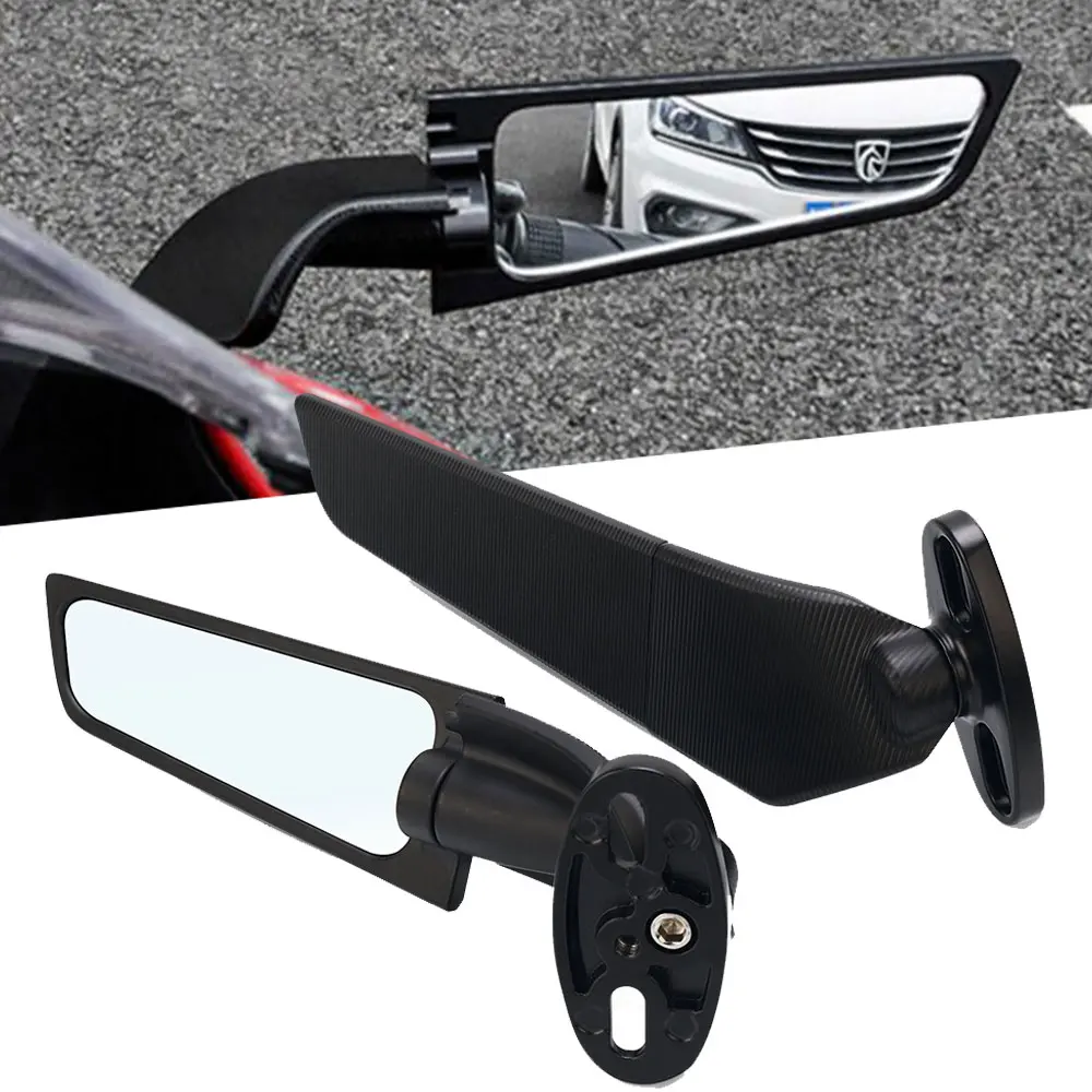 

Motorcycle Adjustable For HONDA CBR250R CBR300R CBR500R CBR600R CBR650R NEW Mirrors Modified Wind Wing Rotating Rearview Mirror