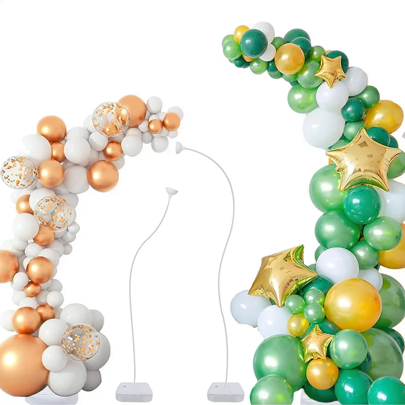 Support de ballons à pliage gratuit, cadre en arc, demi-arc, avec Kit de Base, pour mariage, fête d'anniversaire, décorations de réception-cadeau pour bébé