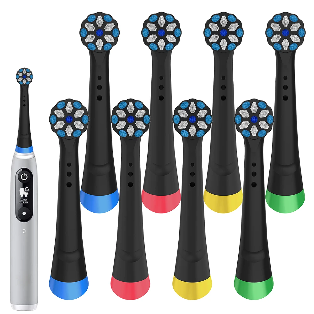 4 8 12 Count Rotation Replacement Brush Heads, Toothbrush Head Compatible with Oral B iO 2/3/4/5/6/7/8/9/10 Electric Toothbrush
