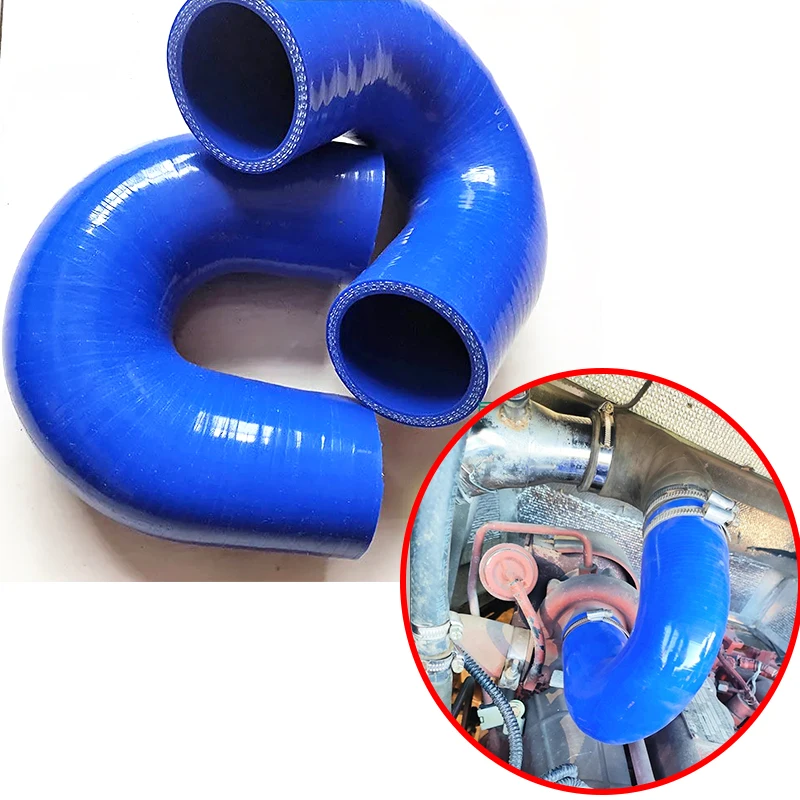 180 °   Siliconen Slang Slang Connector ID8-76mm Lengte100mm Auto Intercooler Turbo Inlaattraject Siliconen Pijp Koppeling