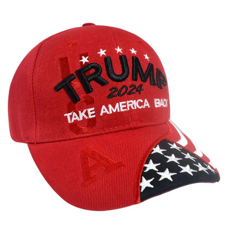 Cappello Trump Trump 2024 Take America Back Hat Cappello da baseball ricamato traspirante regolabile per ragazzi ragazze donne uomini